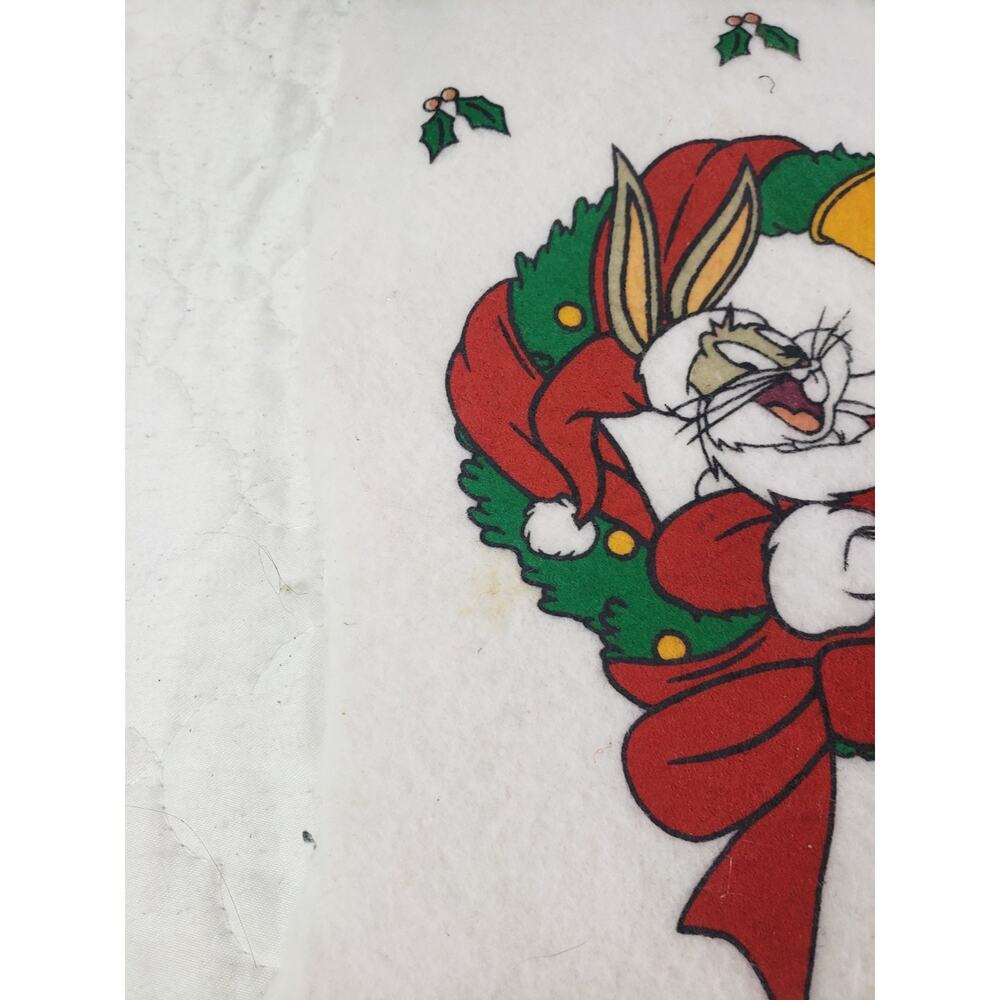 VTG Looney Tunes Bugs Bunny Sylvester Tweety Bird Christmas Stocking Warner Bros - Picture 8 of 10
